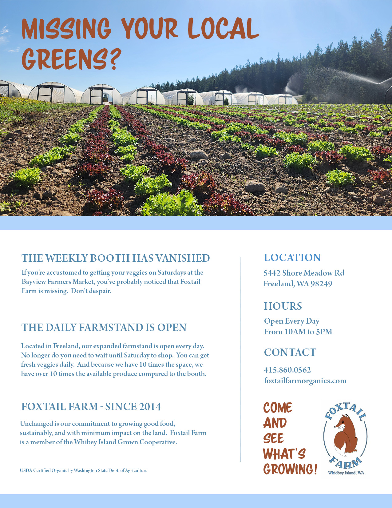 Foxtail Farms Promotion